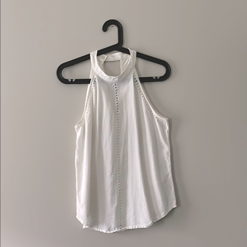 Cloth & Stone White Eyelet Tank Sz XS